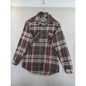 Vintage Big Mac Men's Long Sleeve Flannel Shirt Mens Size M-Tall USA Made